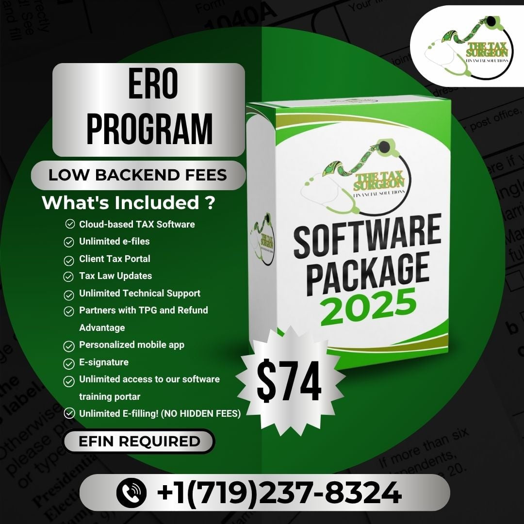 OFFICIAL TAXSLAYER SOFTWARE FOR ERO HOLDERS (EFIN REQUIRED)