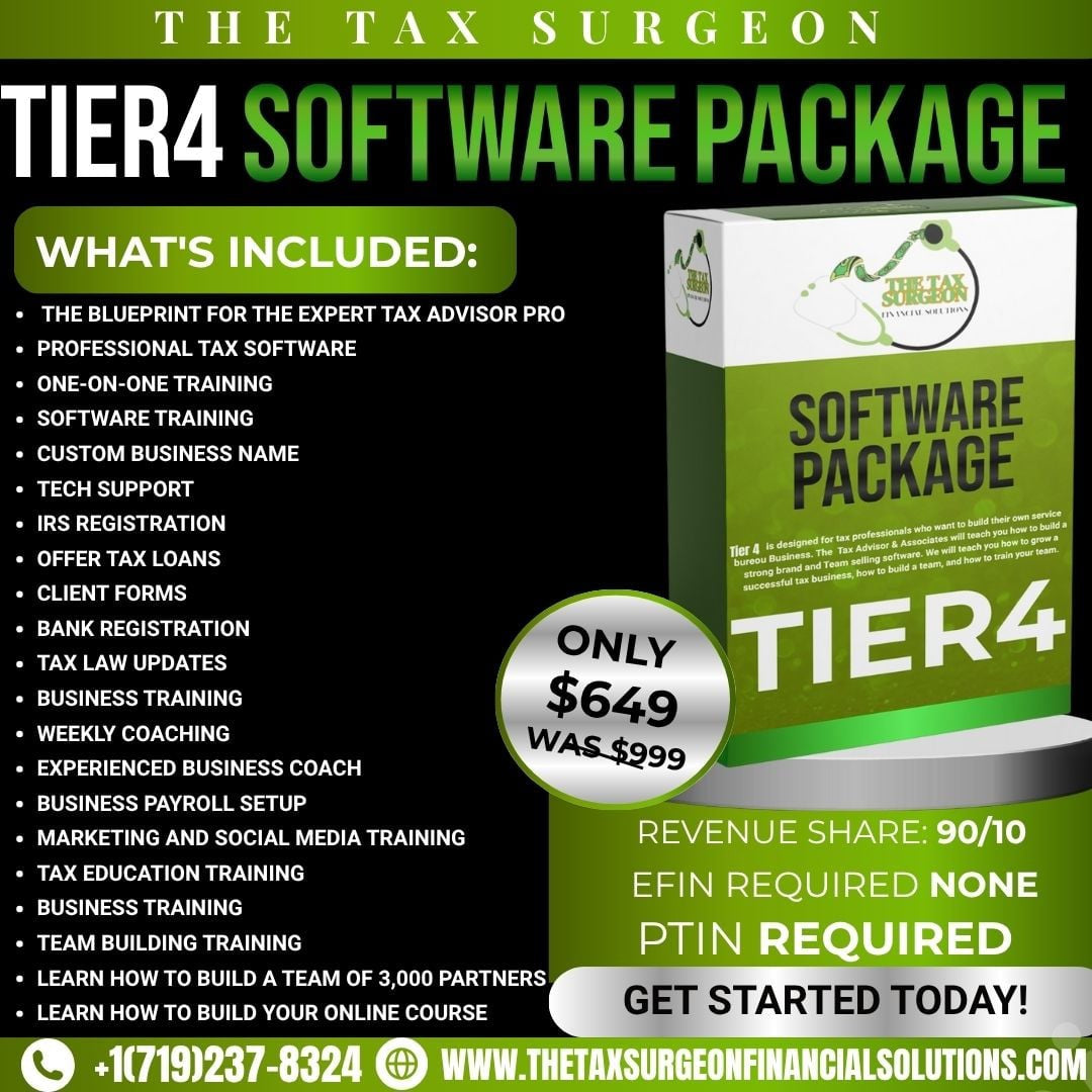 OFFICIAL TIER 4 TAXSLAYER SOFTWARE FOR PTIN HOLDERS (PTIN REQUIRED ONLY)